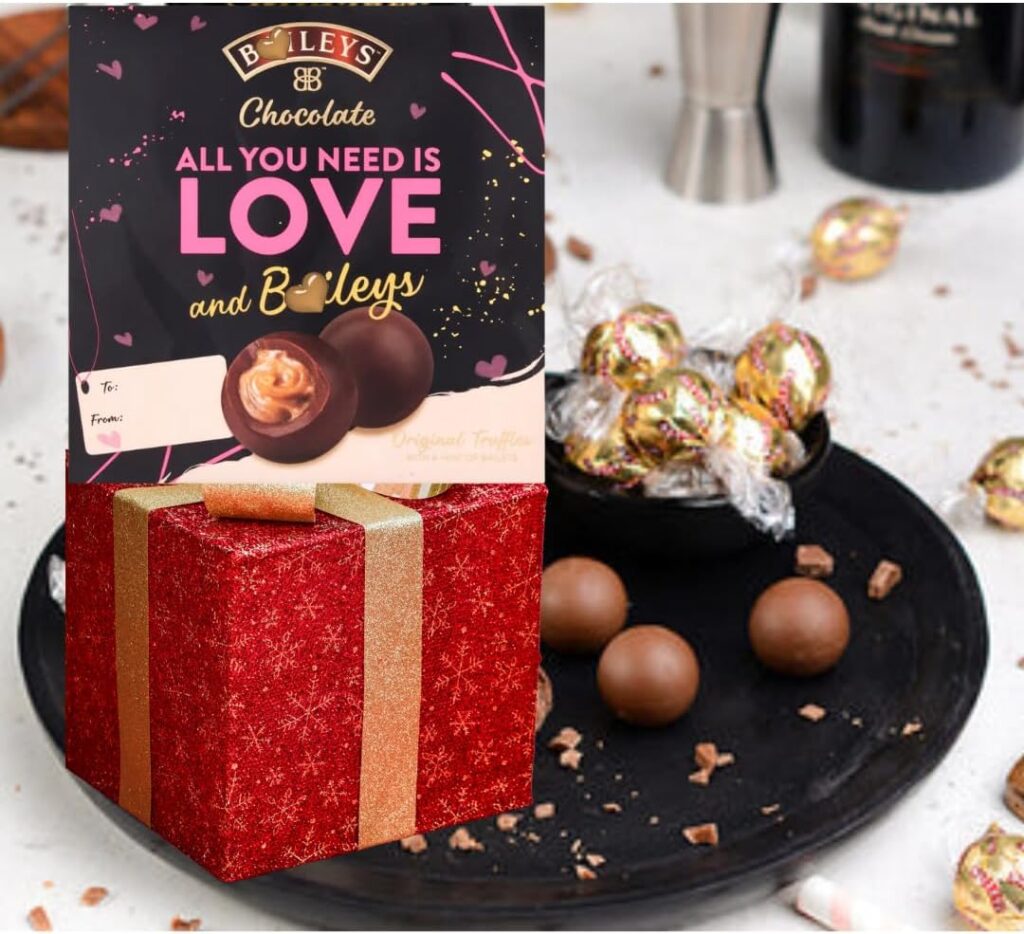 Baileys Gift Set – Baileys Chocolate Gift Box 100g | Bailes Original Irish Cream Truffles | Luxury Birthday Hampers, Mother's Day Gifts for Her, Presents for Women, Men chocolate gifts